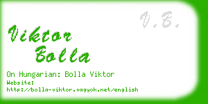 viktor bolla business card